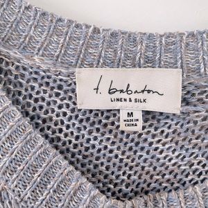 Grey/Blue Babaton Open Back Sweater